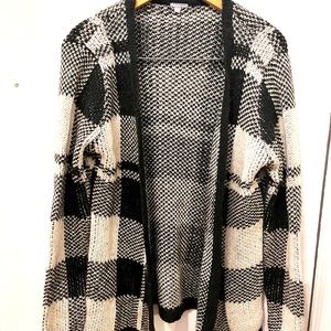 Charlotte Russe checkered cardigan